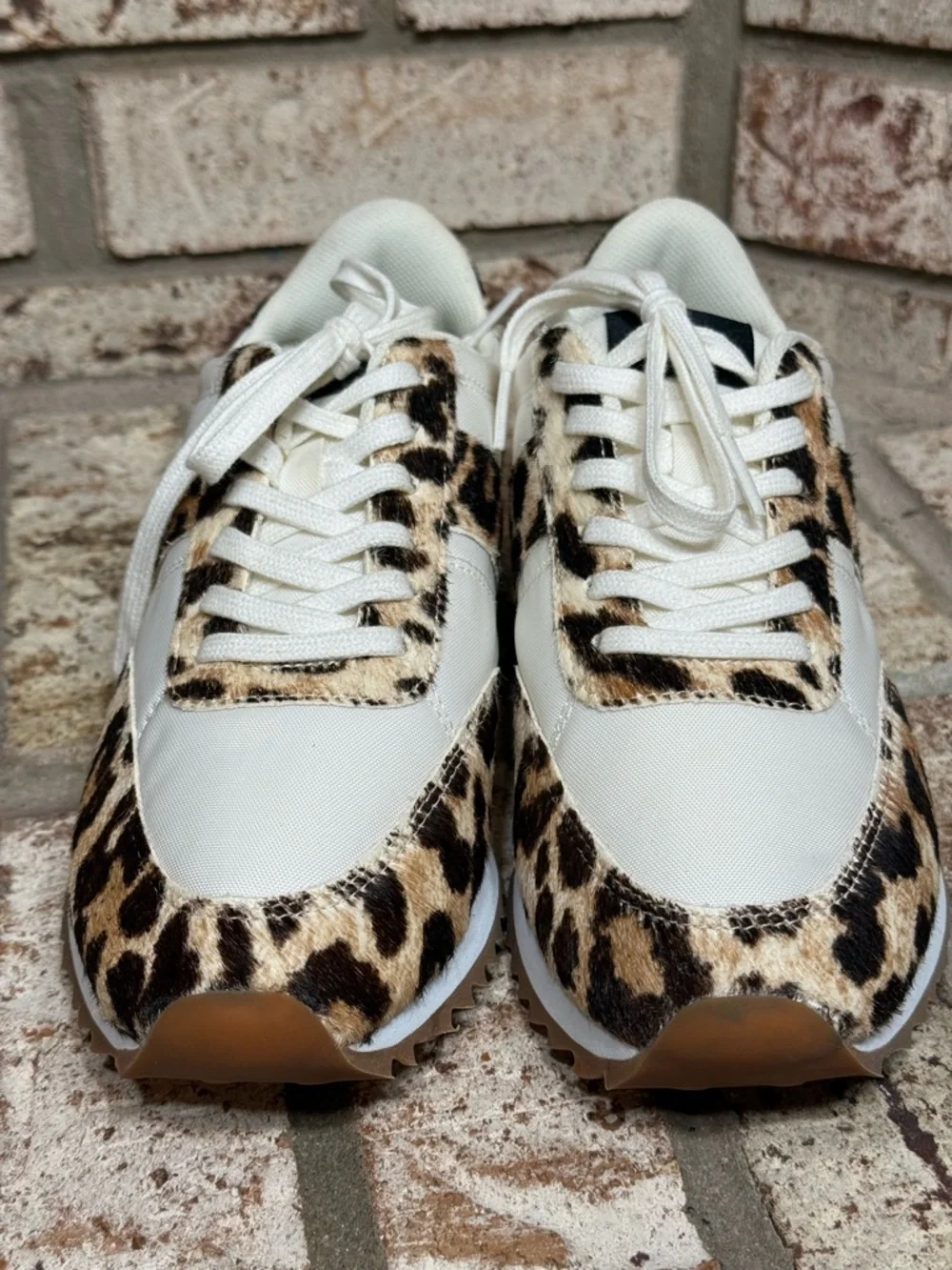 J.Crew Saturday Sneakers in Canvas and Leopard Real Calf Hair NWOT - Picture 3 of 9